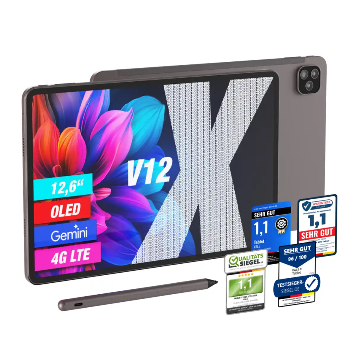 Bild 3 von VALE Tablet »V12X LTE«, 12,6"