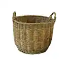 Bild 2 von Pflanzkorb, Polyrattan/Wasserhyazinthe, ØxH: 32 x 29/36 cm, natur