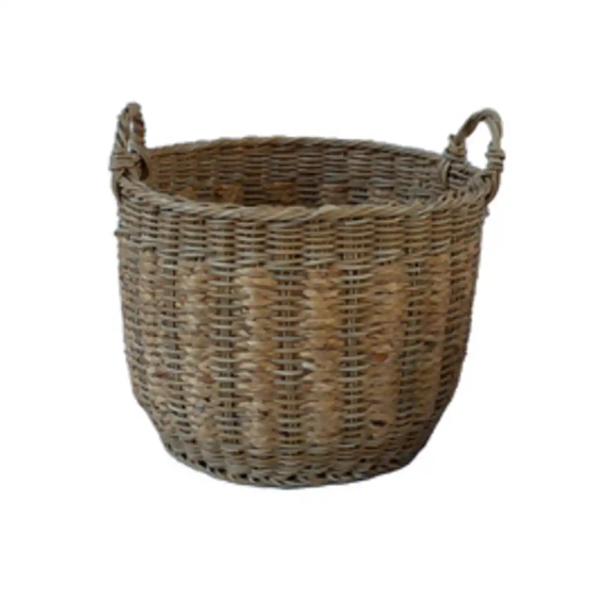 Bild 1 von Pflanzkorb, Polyrattan/Wasserhyazinthe, ØxH: 32 x 29/36 cm, natur
