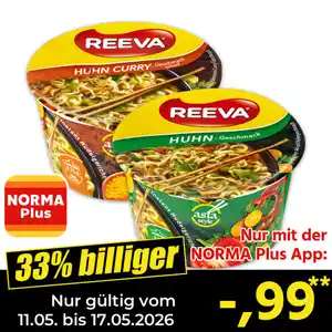 Reeva Instant Nudeln Big Cup