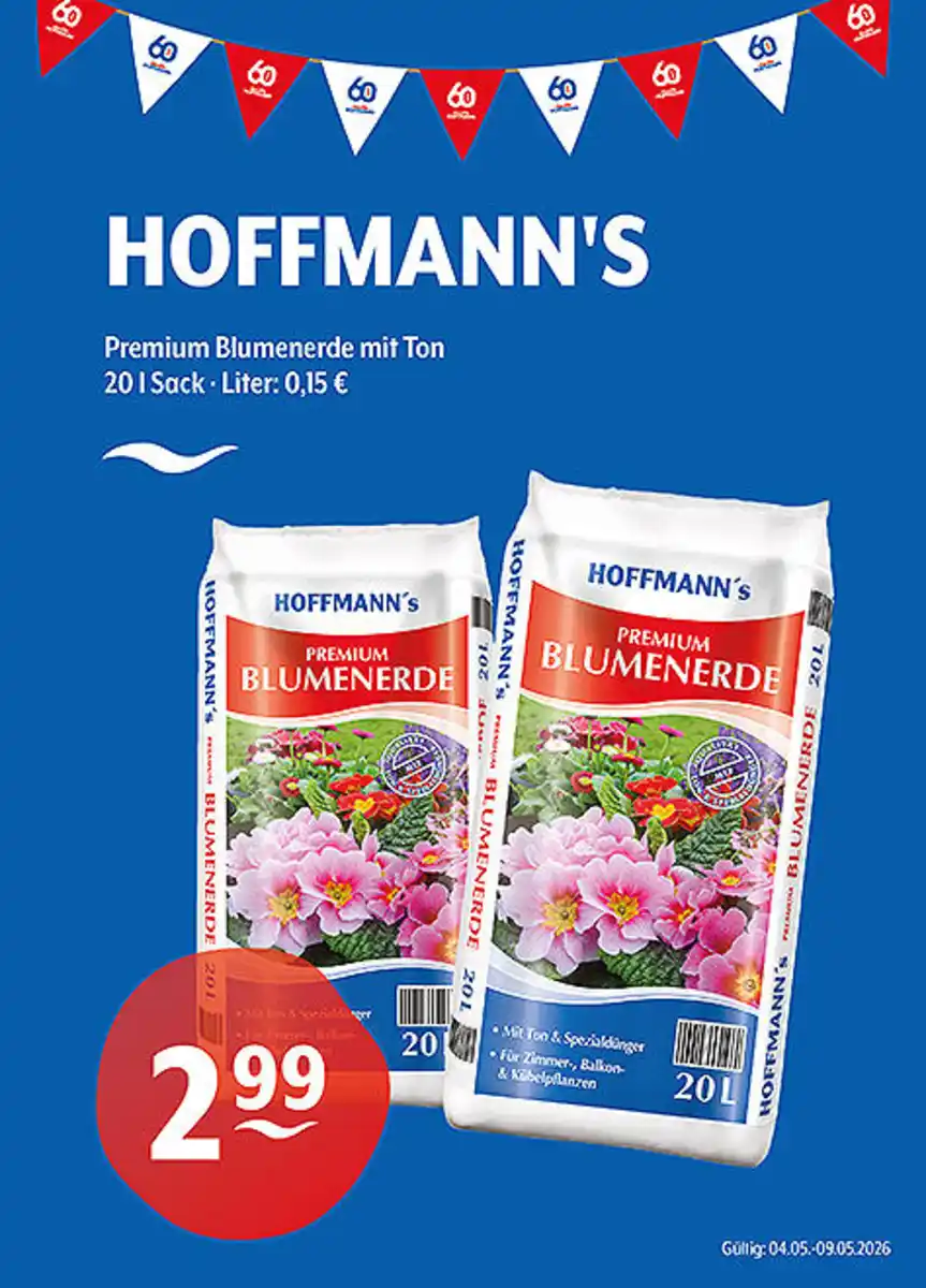 Bild 1 von HOFFMANN'S Premium Blumenerde mit Ton