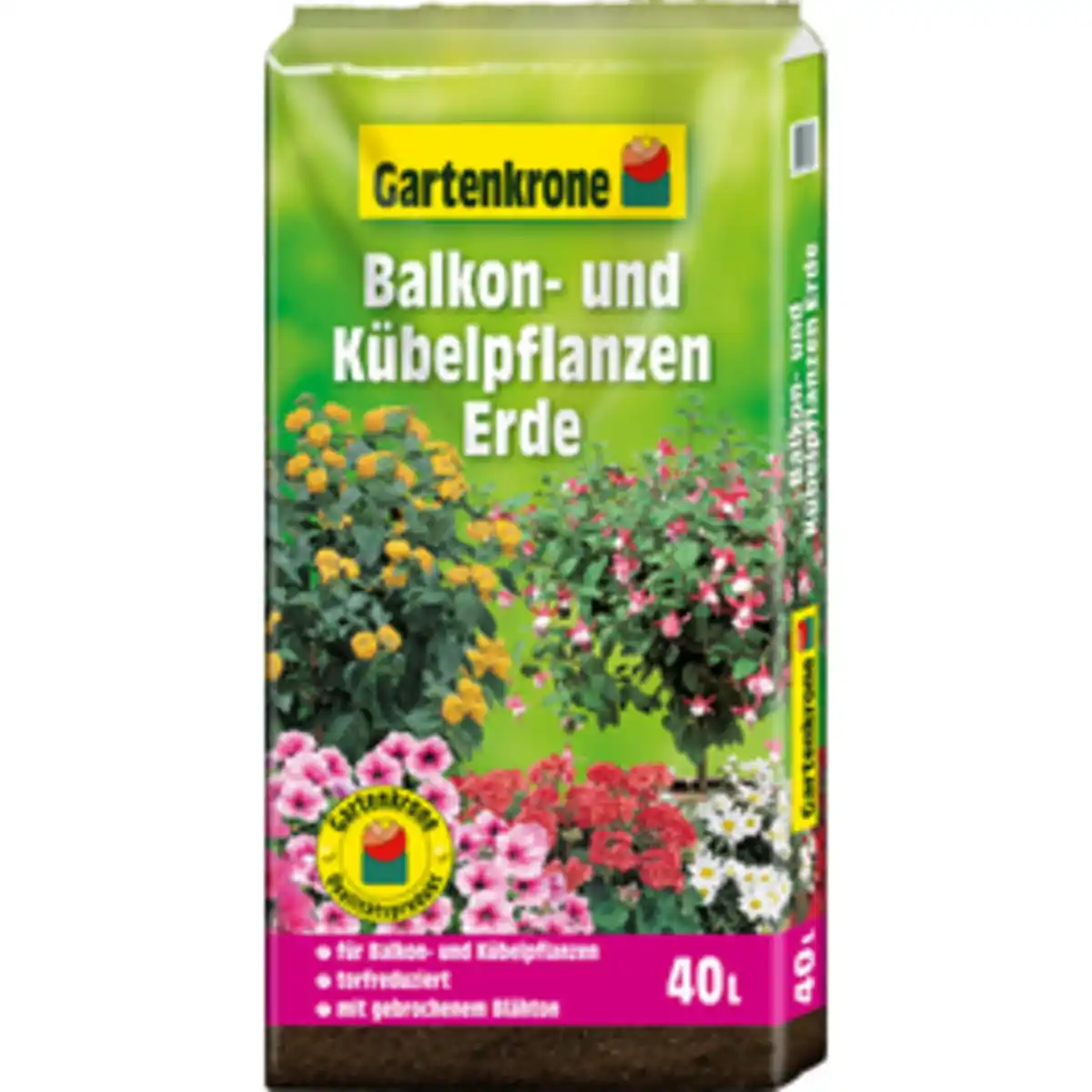 Bild 1 von Gartenkrone Kübelpflanzenerde, 40,0L, torfreduziert