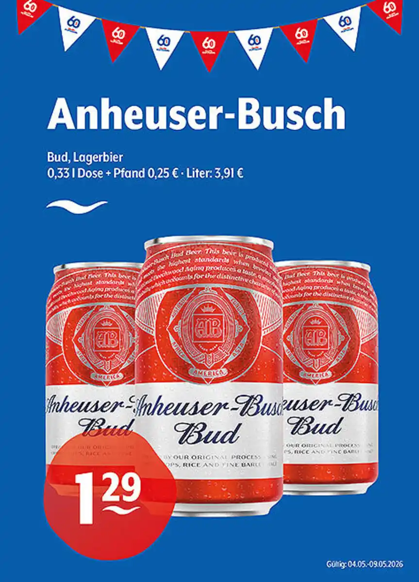 Bild 1 von Anheuser-Busch Bud Lagerbier