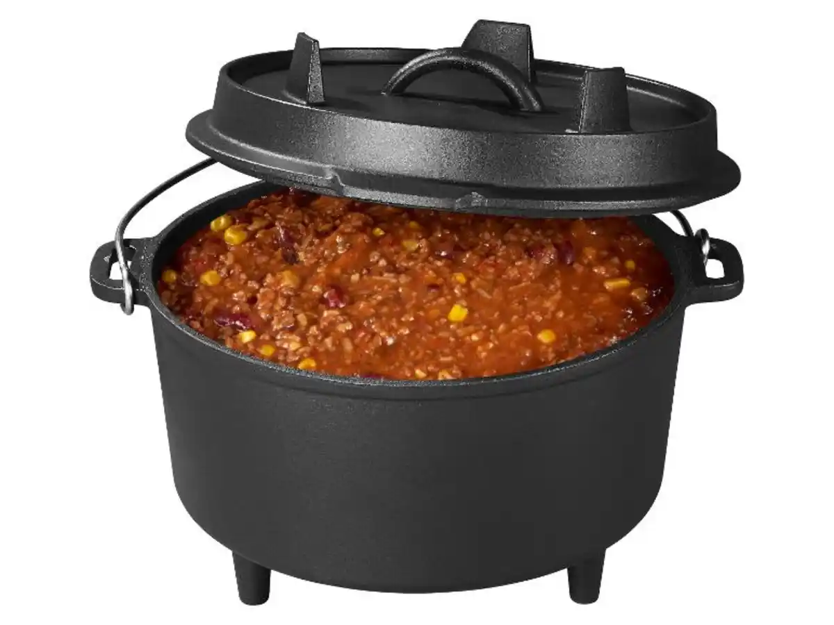 Bild 2 von GRILLMEISTER Dutch Oven / Kastenform mit Deckel/ Grill-Wok