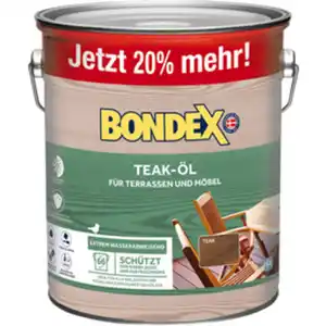 BONDEX Holz-Öl, für außen, 3 l, Teak