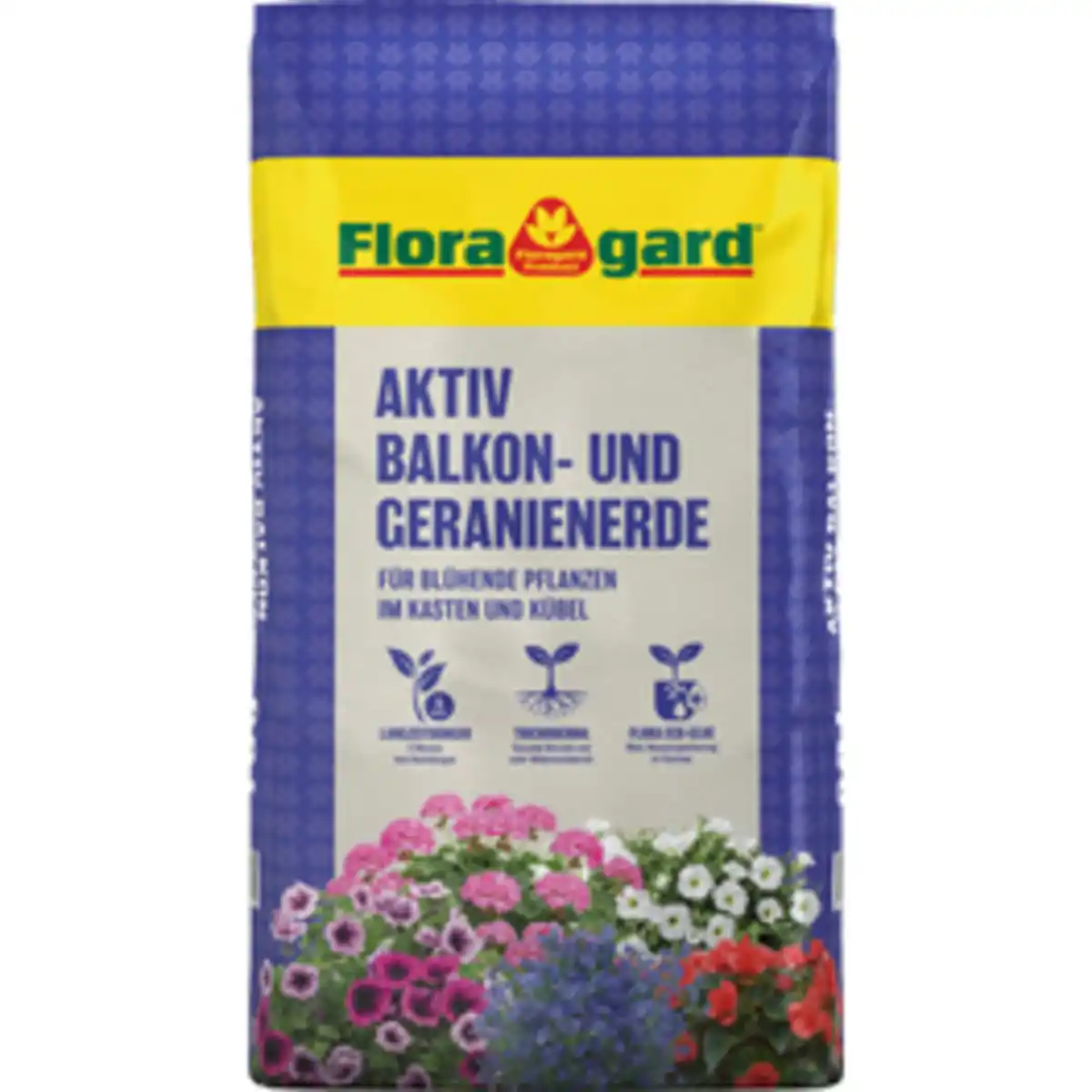 Bild 1 von FLORAGARD Balkon- und Geranienerde »Aktiv«, 60 Liter