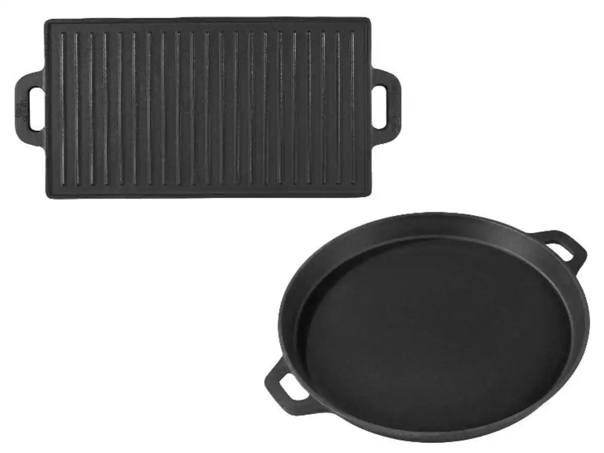 Bild 1 von GRILLMEISTER Gusseisen-Grillplatte / -Grillpfanne