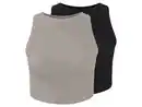 Bild 2 von esmara® Damen Gerippte Crop-Tops, 2 Stück