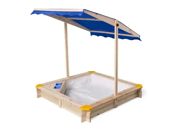 Bild 4 von lupilu® Holzsandkasten, mit Dach und Eisdiele