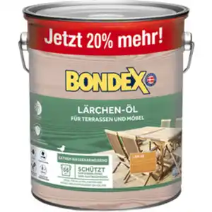BONDEX Holz-Öl, für außen, 3 l, Lärche