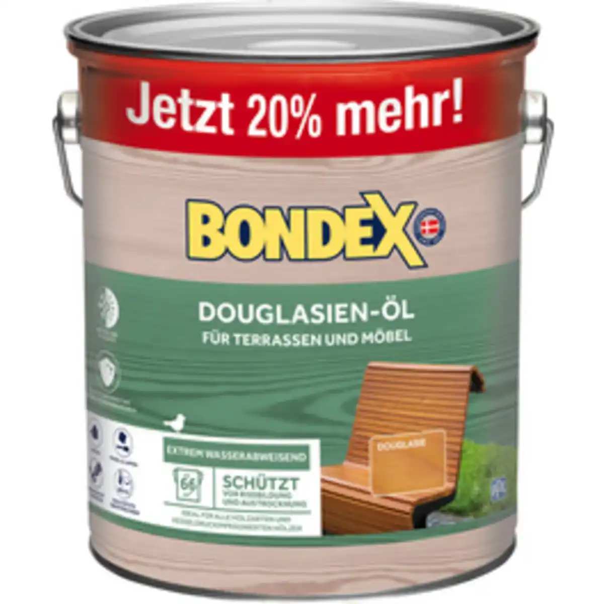 Bild 1 von BONDEX Holz-Öl, für außen, 3 l, Douglasie