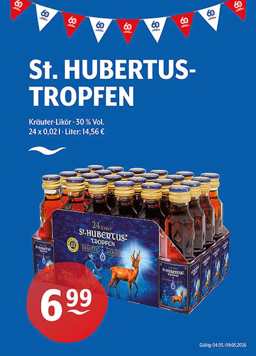 Bild 1 von St. HUBERTUS-TROPFEN Kräuter-Likör 30 % Vol.