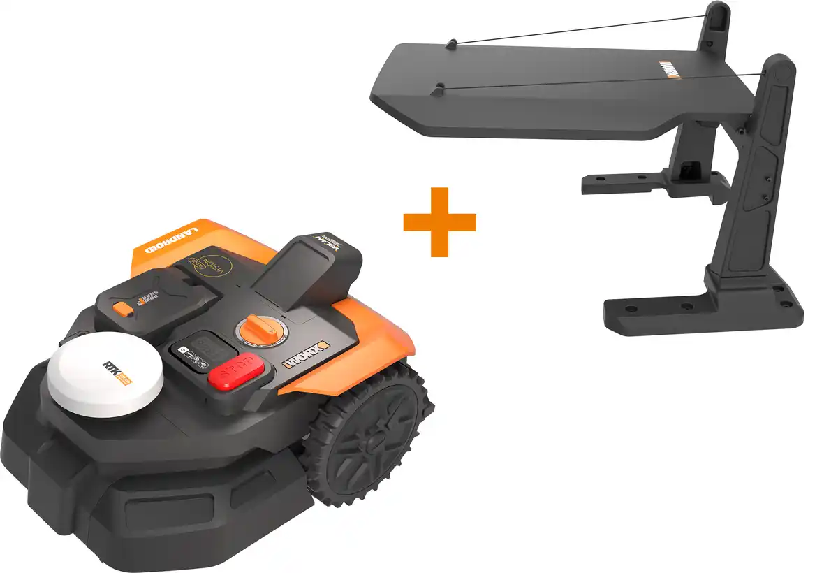 Bild 1 von Worx Mähroboter S300 Landroid Vision Cloud - 18 cm Schnittbreite 300 m² inkl. Garage