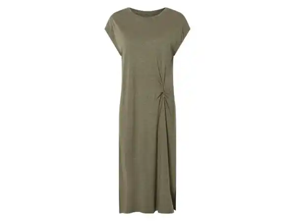 Bild 2 von esmara® Damen Leinenkleid in Midilänge, mit Viskose