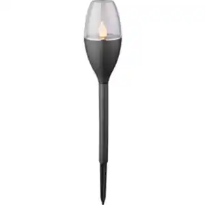 CASAYA LED-Solarleuchte »Lorcan 2.0«, 4er Set, ØxH: 6,1 x 37,7 cm, Kunststoff, anthrazit