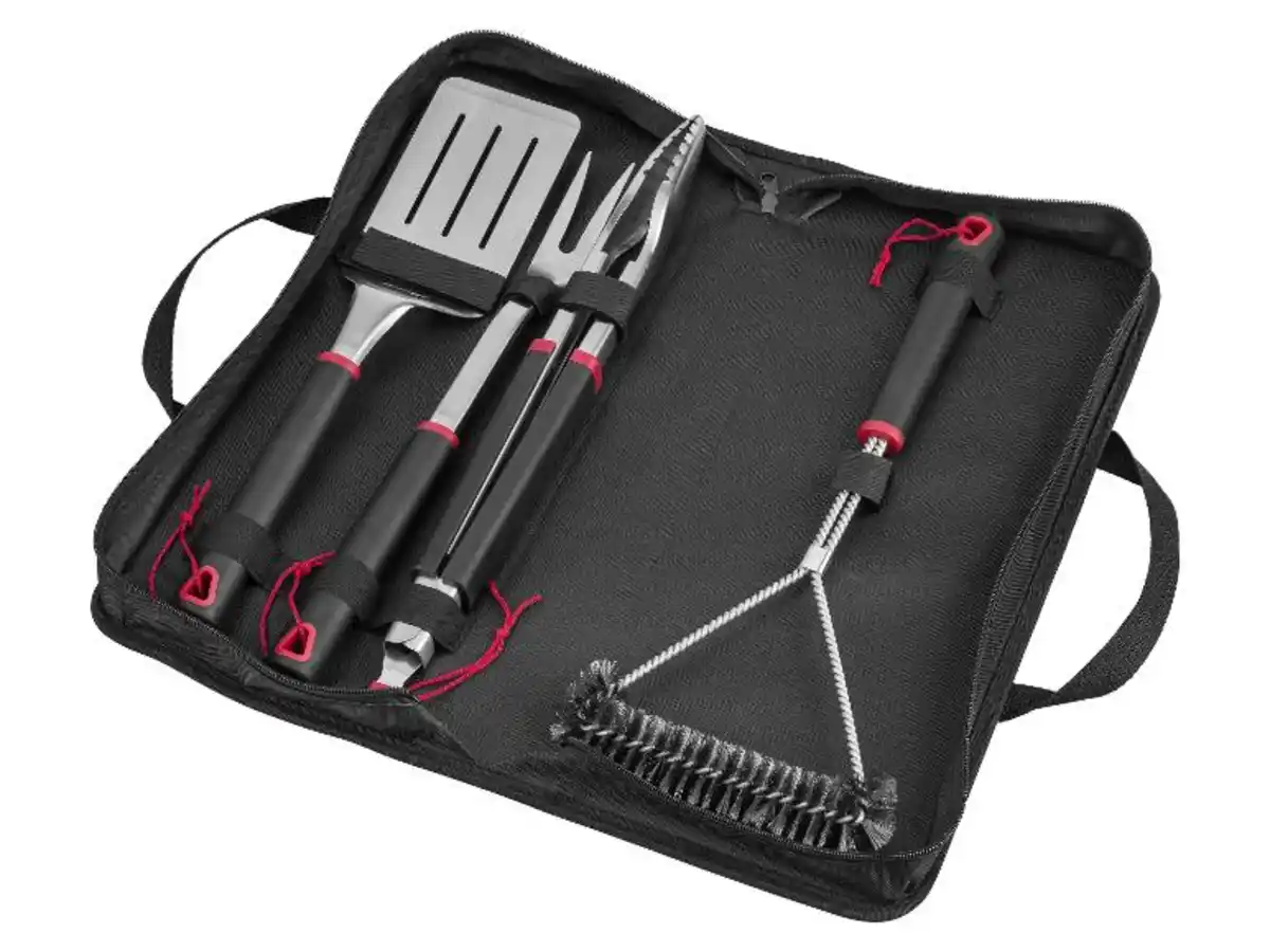 Bild 2 von GRILLMEISTER Edelstahl-Grillbesteck-Set / Edelstahl-Grillwender-Set