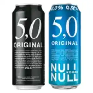5,0 Original Pils, Export oder 0,0 %