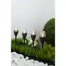 Bild 2 von CASAYA LED-Solarleuchte »Lorcan 2.0«, 4er Set, ØxH: 6,1 x 37,7 cm, Kunststoff, anthrazit