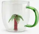 Bild 1 von Becher HILMER Ø8xH9cm 32cl Glas m/Palme