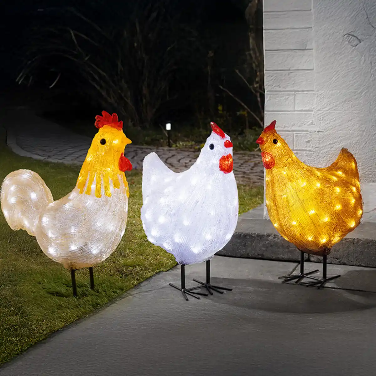 Bild 1 von I-Glow LED-Solar-Henne oder -Hahn