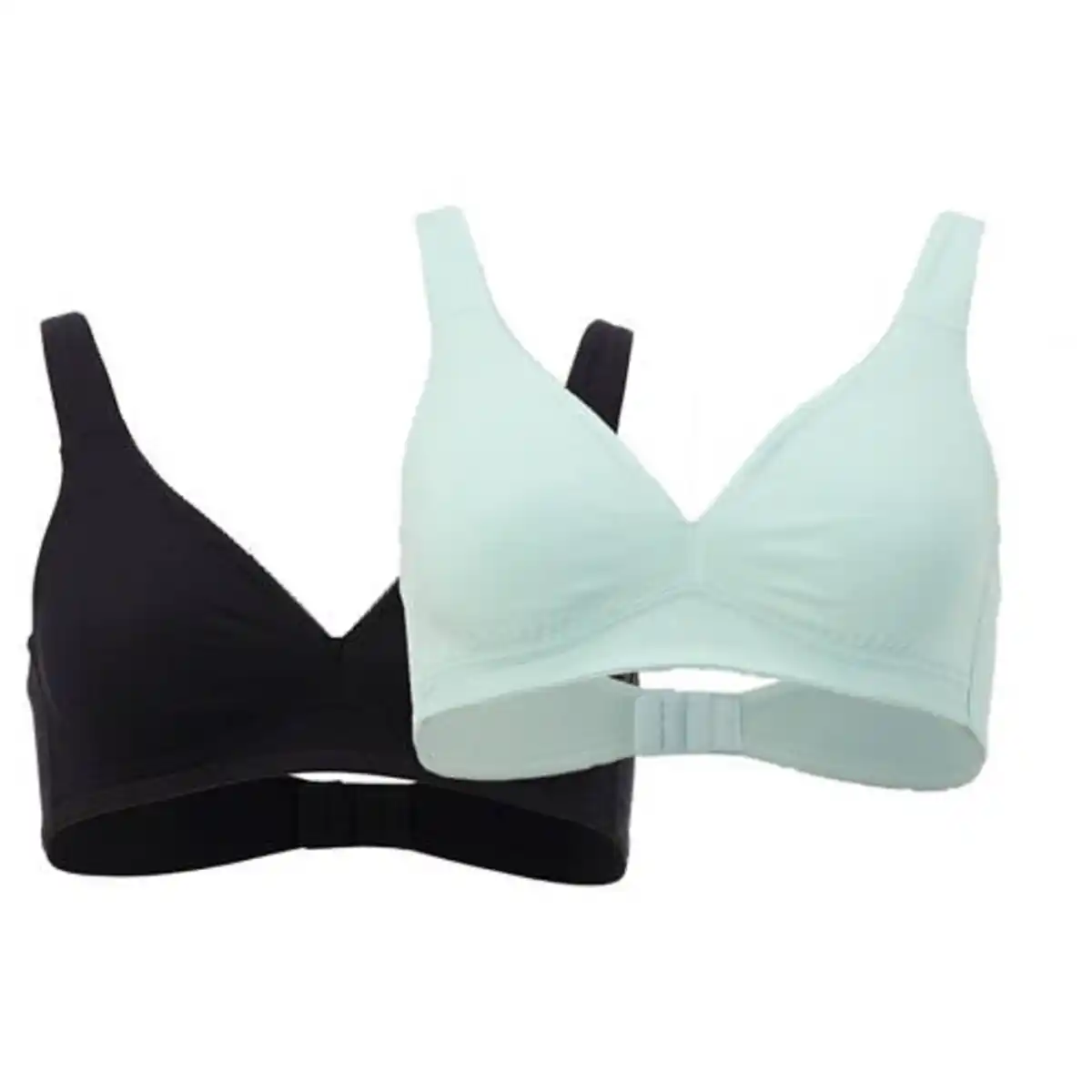 Bild 1 von UP2FASHION WOMEN Damen Soft-Bralette 2er-Pack, Schwarz/Grün, 75 B
