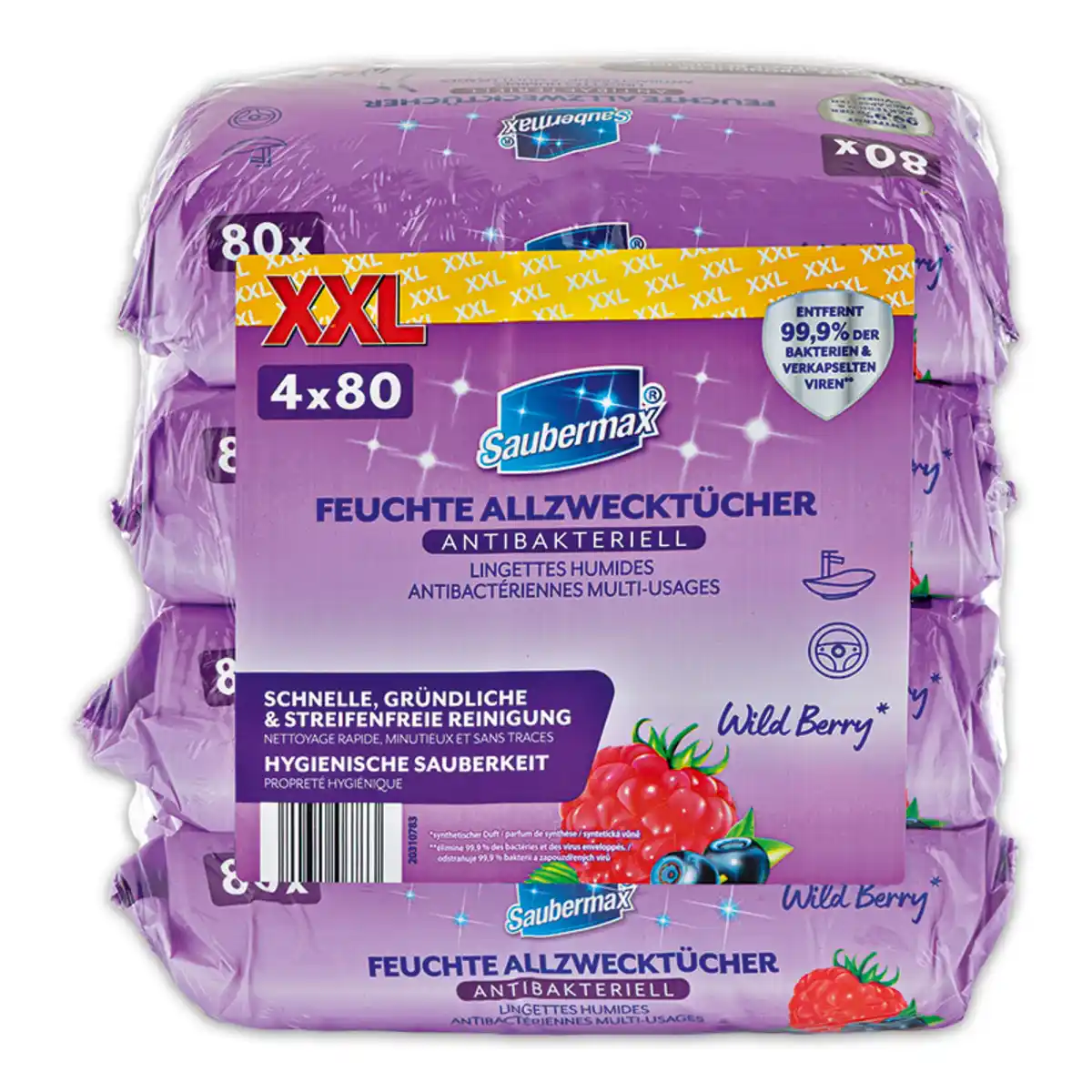 Bild 1 von Saubermax Feuchte Allzwecktücher XXL