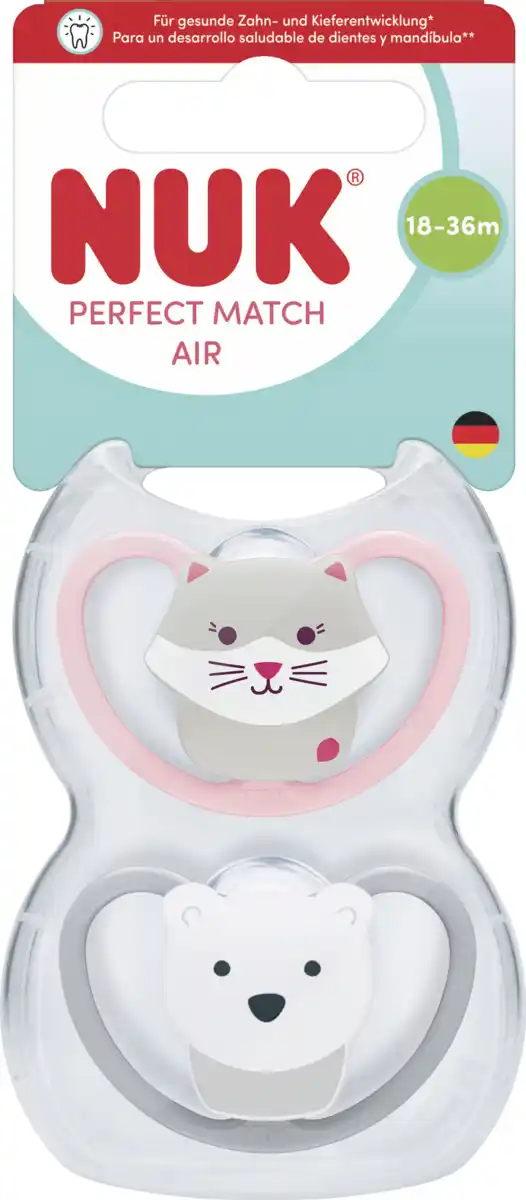 Bild 1 von NUK Perfect Match Air Silikon-Schnuller, 18-36 Monate