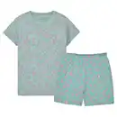 Bild 1 von LILY & DAN Kinder Sommer Pyjama, Türkis AOP, 122/128