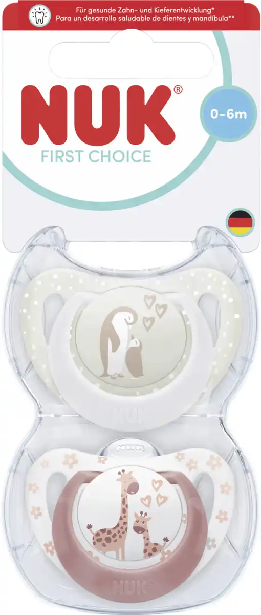 Bild 1 von NUK First Choice Silikon-Schnuller, 0-6 Monate