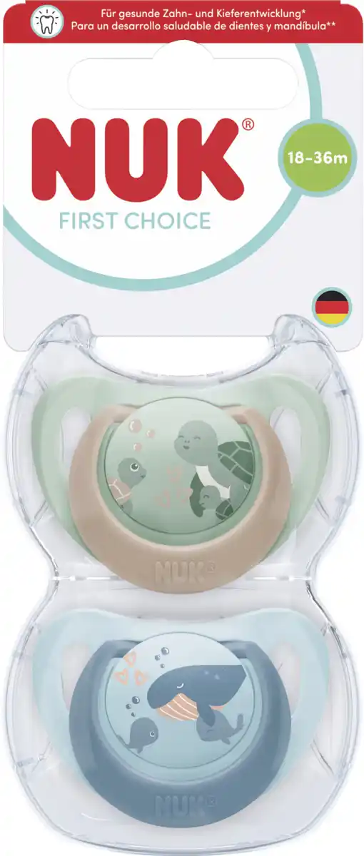 Bild 1 von NUK First Choice Silikon-Schnuller, 18-36 Monate