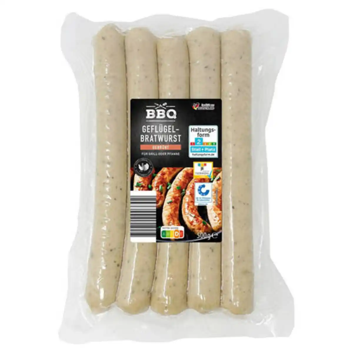 Bild 1 von BBQ Geflügelbratwurst 500 g