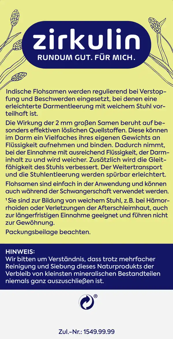 Bild 4 von Zirkulin Zirkulin Indische Flohsamen, 300 g