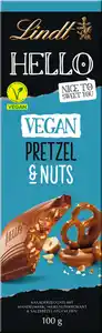 Lindt HELLO Vegan Pretzel & Nuts Tafel, 100 g