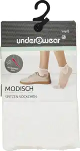 under2wear Spitzensöckchen weiß 35/38