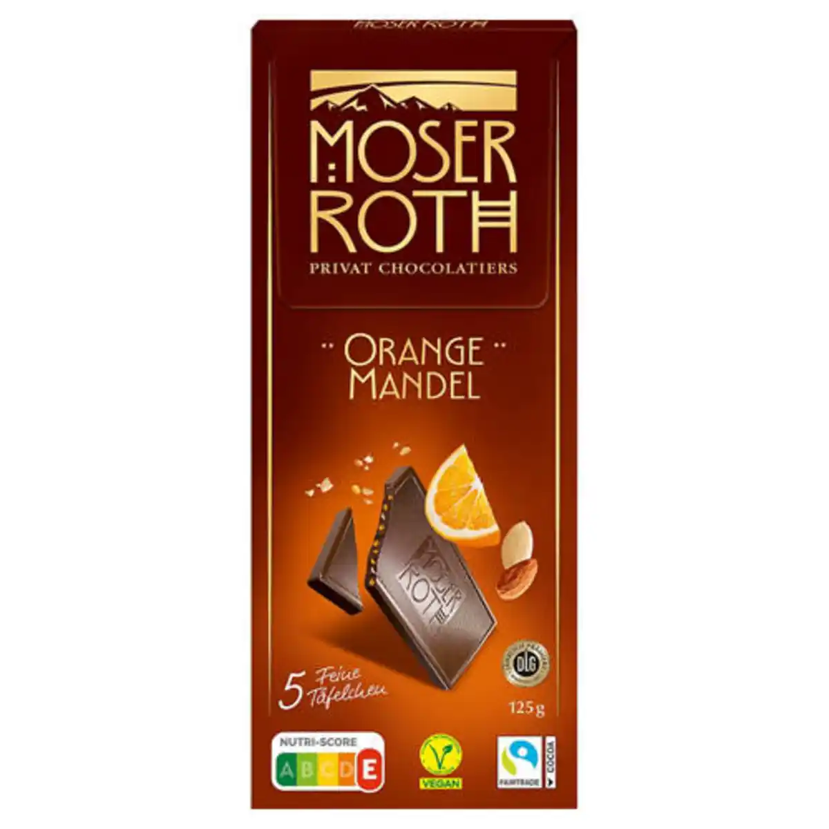 Bild 1 von MOSER ROTH Schokolade 125 g, Orange-Mandel