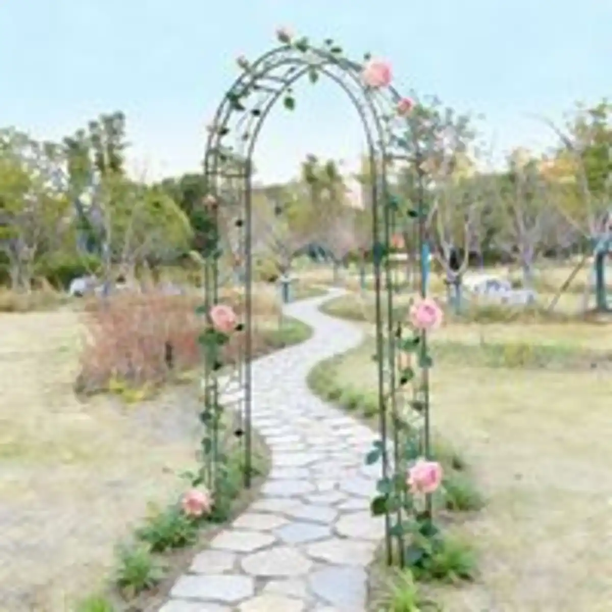 Bild 2 von Gartenbogen aus Metall, ca. 130 x 39 x 260 cm