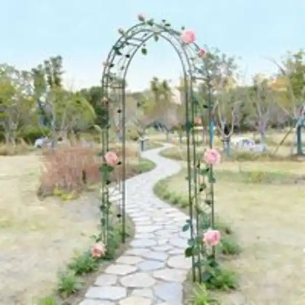 Bild 2 von Gartenbogen aus Metall, ca. 130 x 39 x 260 cm
