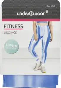under2wear Fitnessleggings Batik Batik weiß/blau S (36/38)