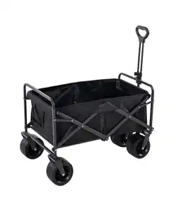 Bollerwagen, ca. 88,5 x 57,5 x 95 cm - Schwarz