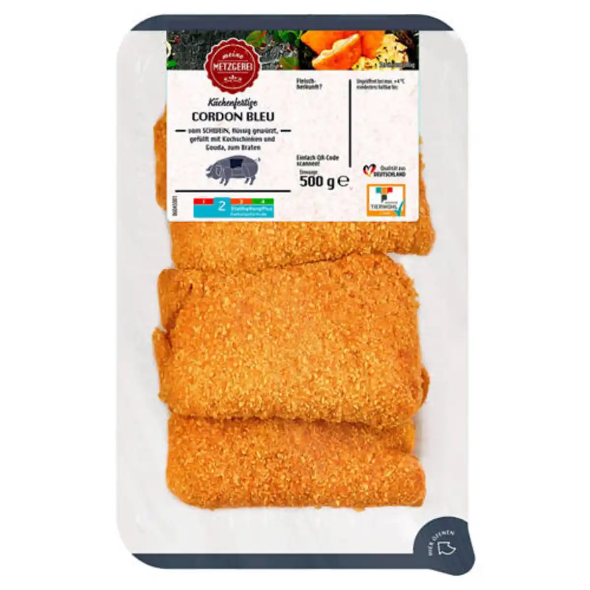 Bild 1 von MEINE METZGEREI Schweine-Cordon Bleu 500 g