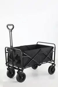 Bollerwagen, ca. 90 x 54 x 98 cm - Schwarz