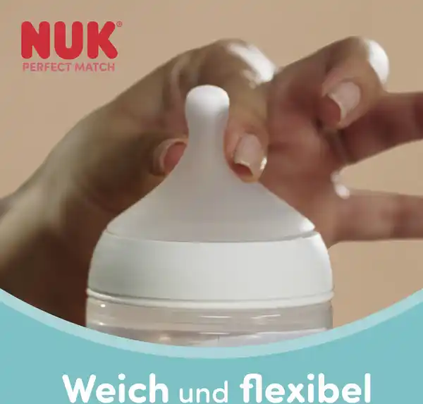 Bild 3 von NUK Perfect Match Glasbabyflasche, 0 Monate+
