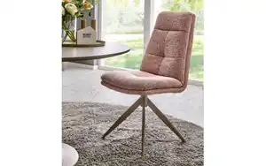 Mondo - Schalen-Stuhl Virello, rose/beige, inkl. Drehfunktion