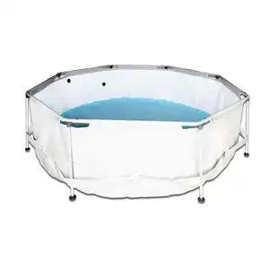 Stahlrahmen-Pool rund mit Filterpumpe, ca. 305 x 76 cm