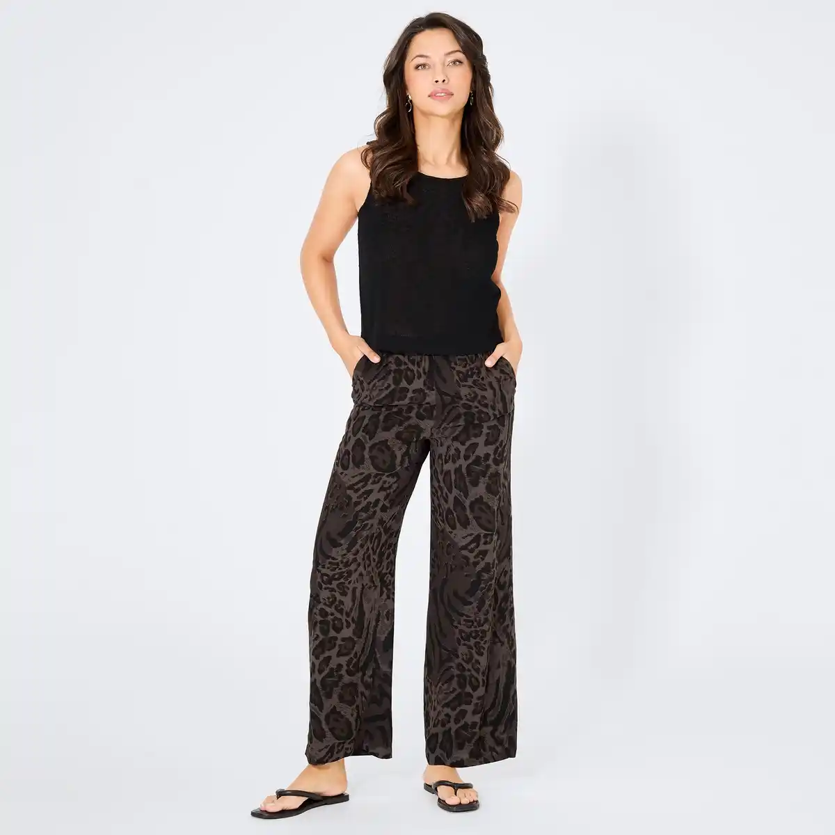 Bild 1 von Damen-Hose mit Animal-Print