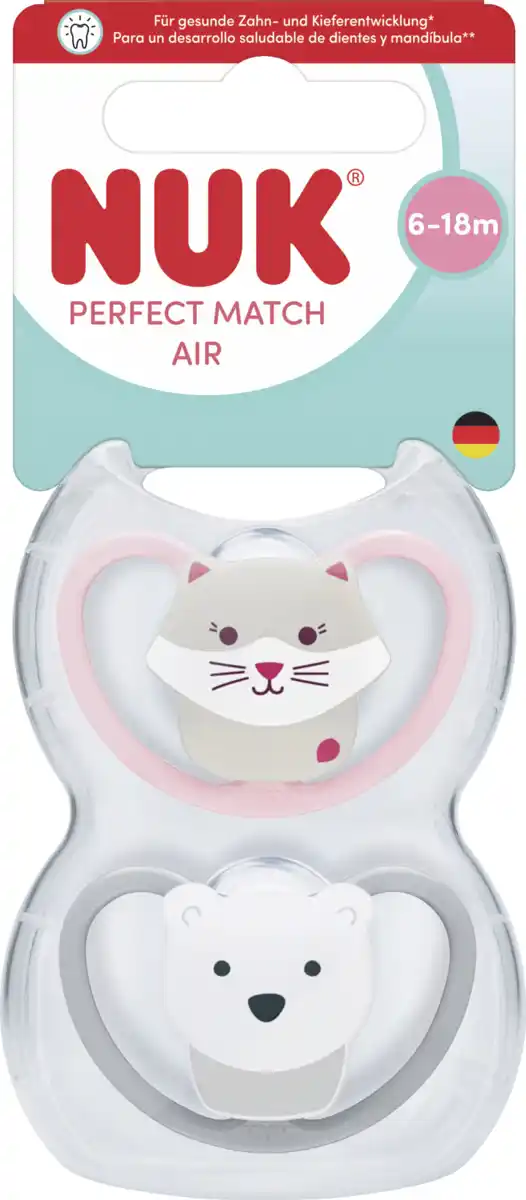 Bild 1 von NUK Perfect Match Air Silikon-Schnuller, 6-18 Monate