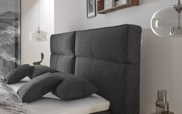 Bild 3 von Mondo - Boxspringbett Deluxe Edition, schwarz, 180 x 200 cm, Härtegrad 3/4