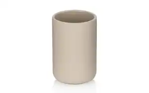 Zahnputzbecher Sana, beige, 8 cm