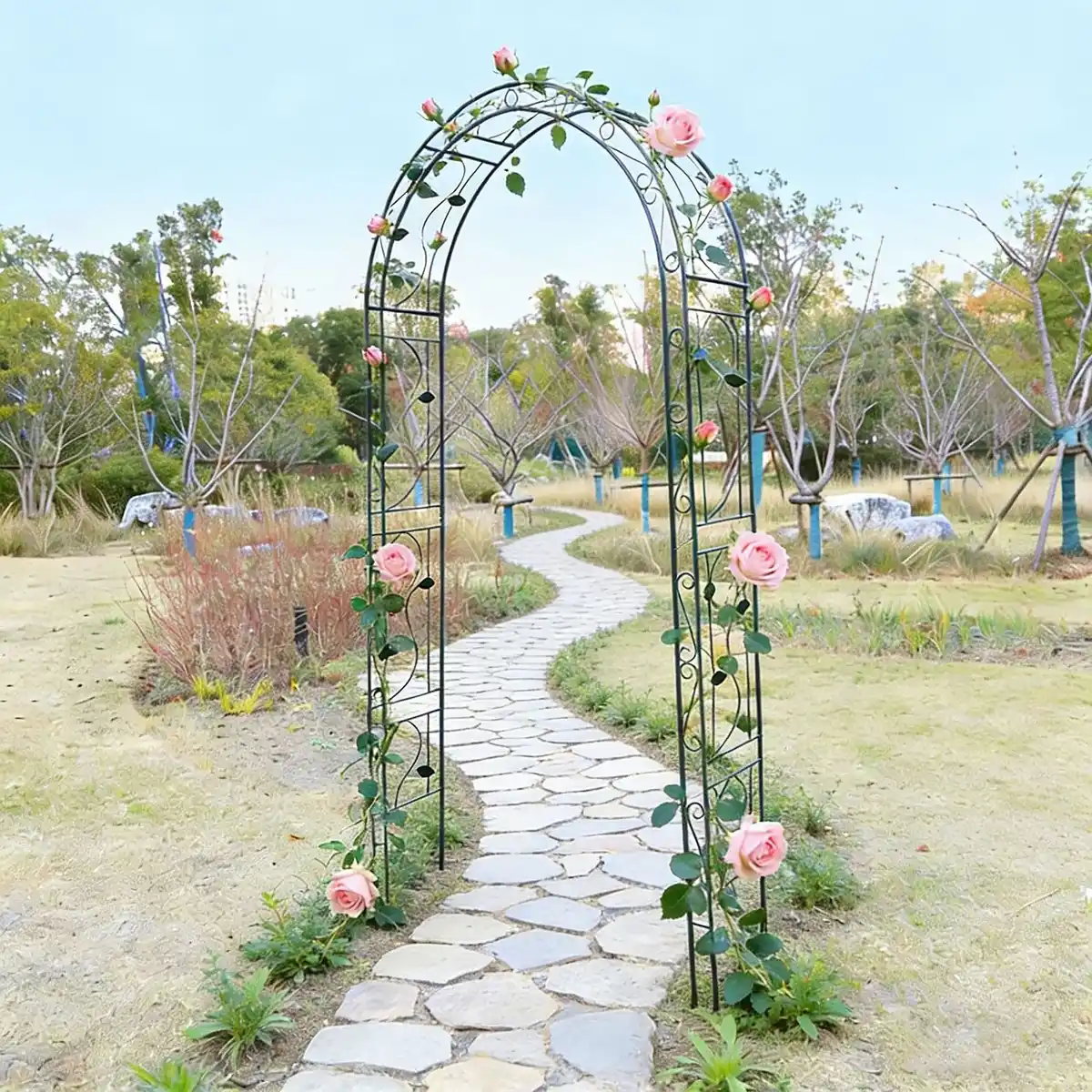 Bild 4 von Gartenbogen aus Metall, ca. 130 x 39 x 260 cm