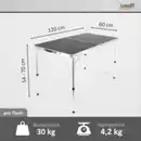 Bild 3 von Campingtisch 120x60 cm, Klapptisch